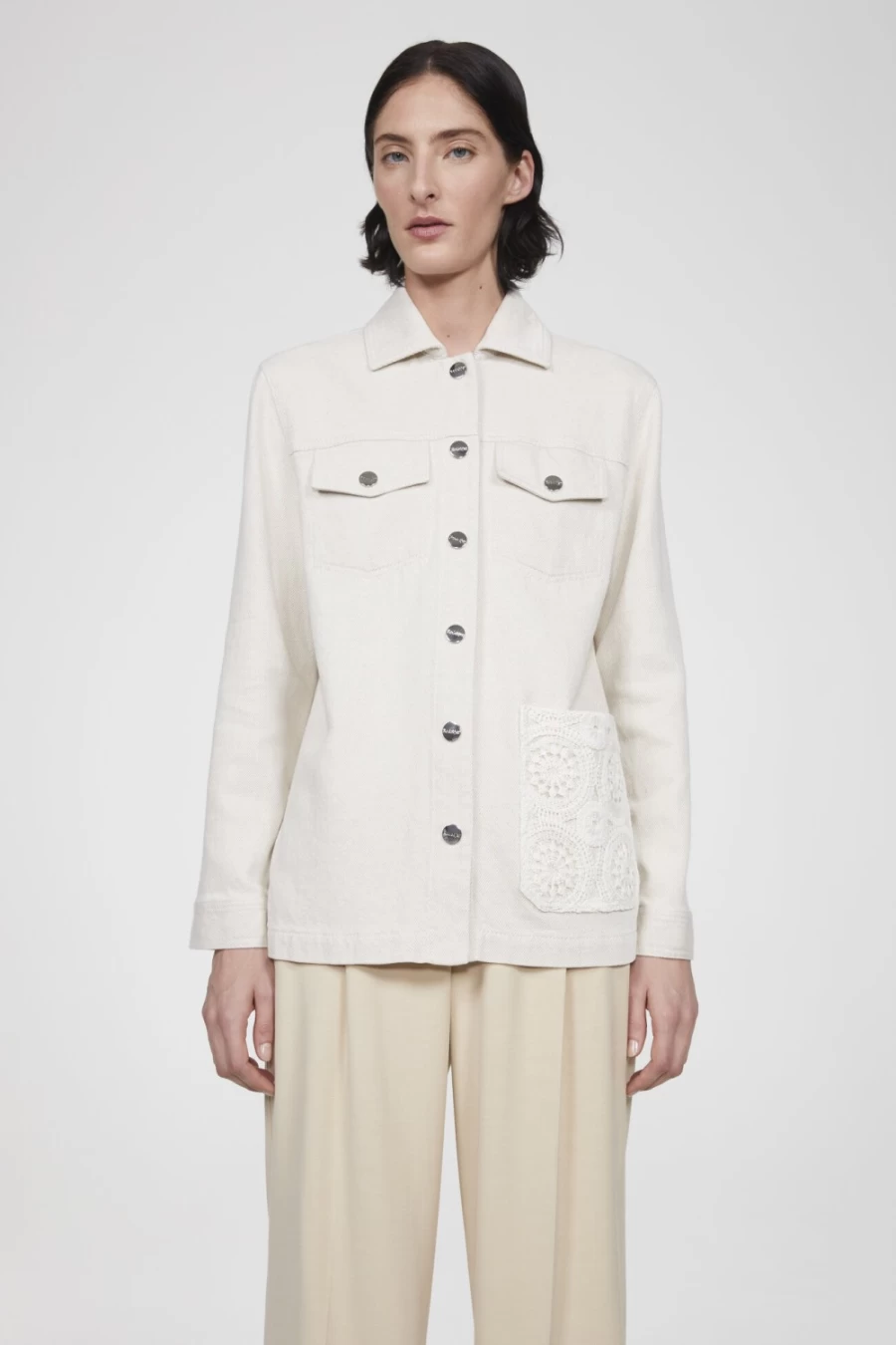 Rodebjer Women's Off White Marmi Denim Jacket