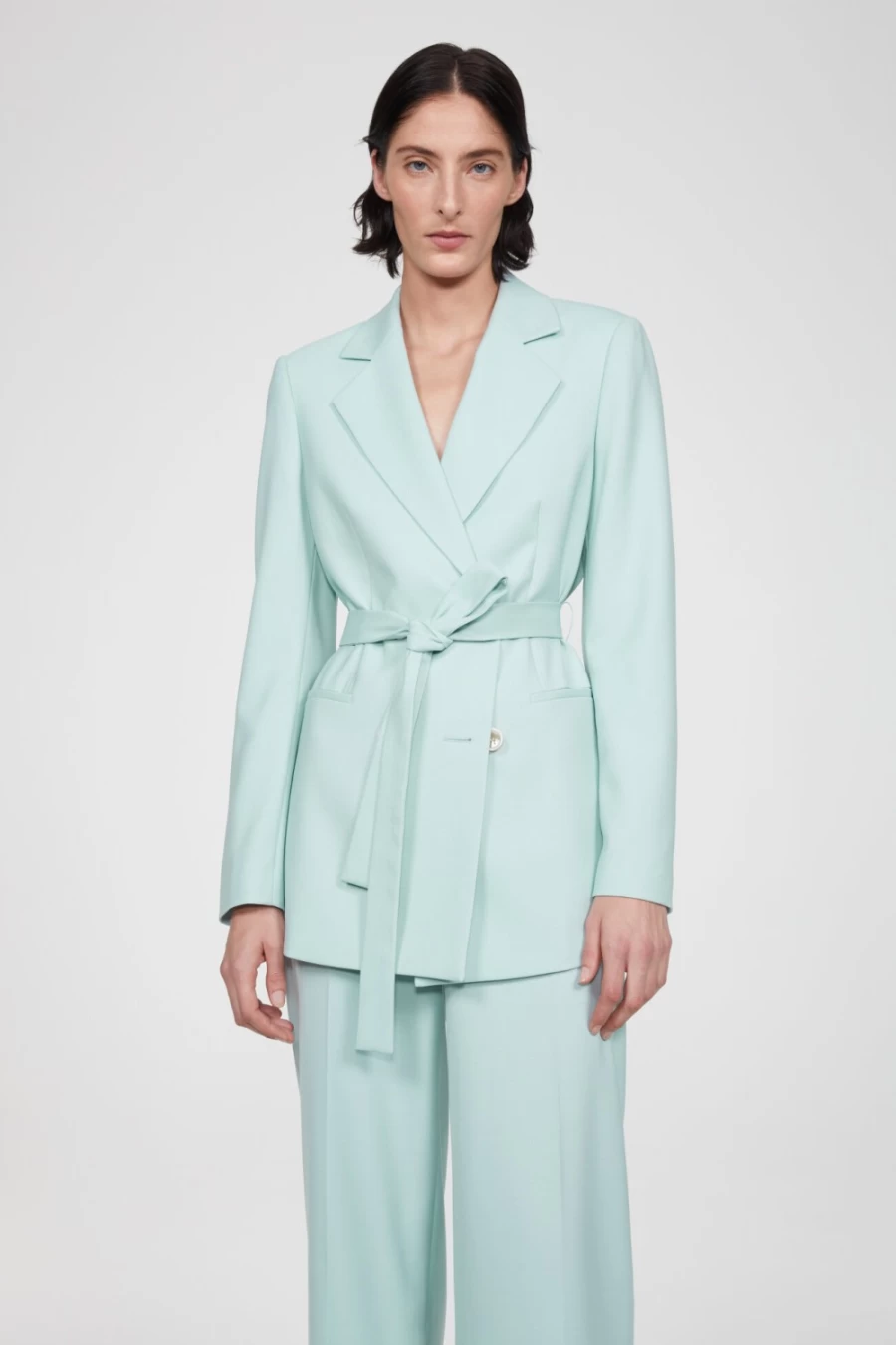 Rodebjer Women's Lucida Blazer in Ocean Mint - Elegant Tailored Jacket for Women