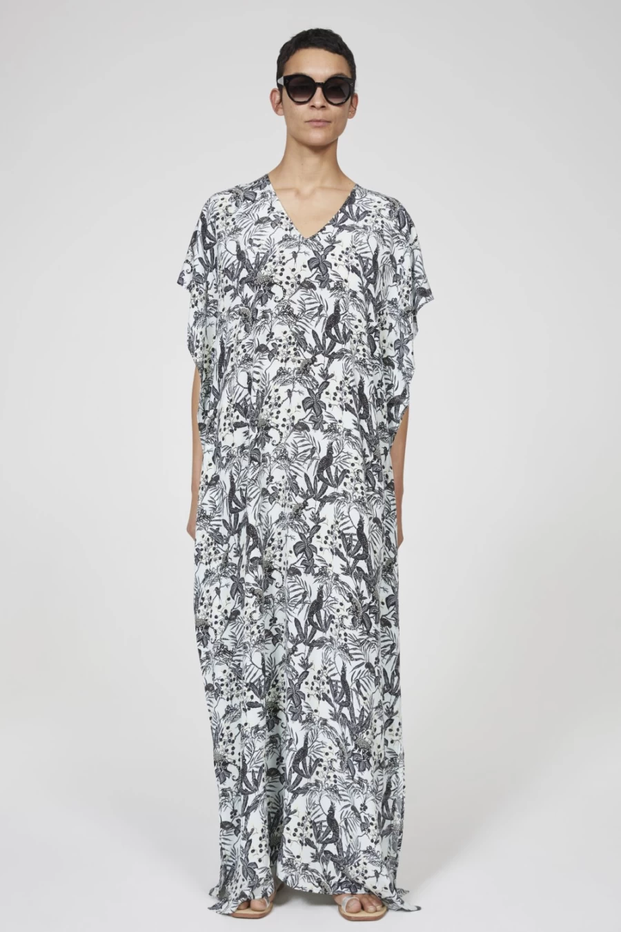 Rodebjer Women's Ocean Mint Saturnus Jungle Print Dress